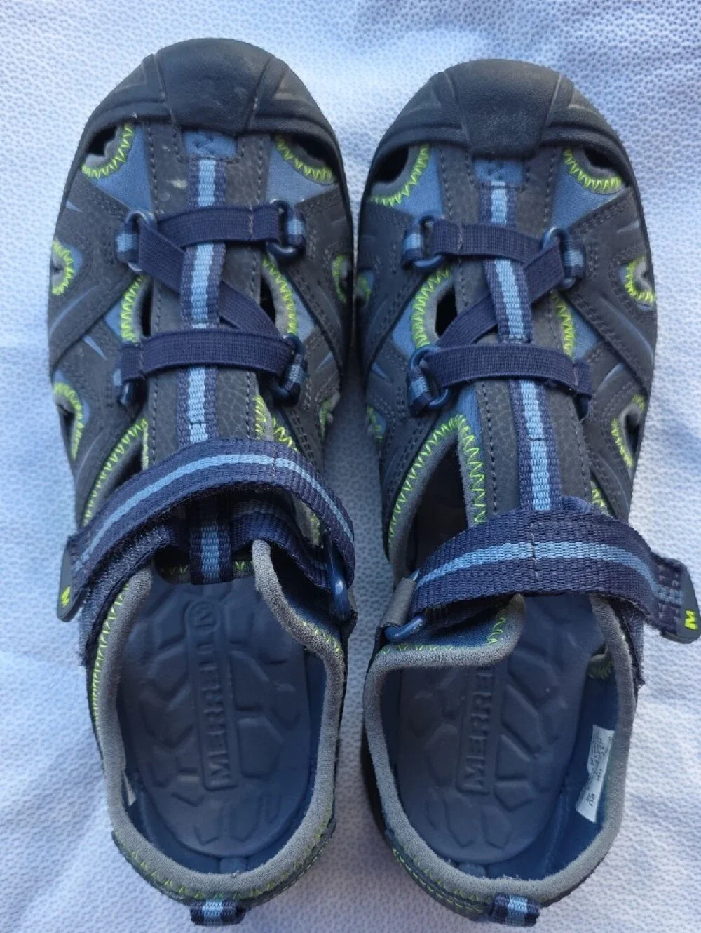 Merrell Kids Navy Blue Active Closed Toe Sandals.